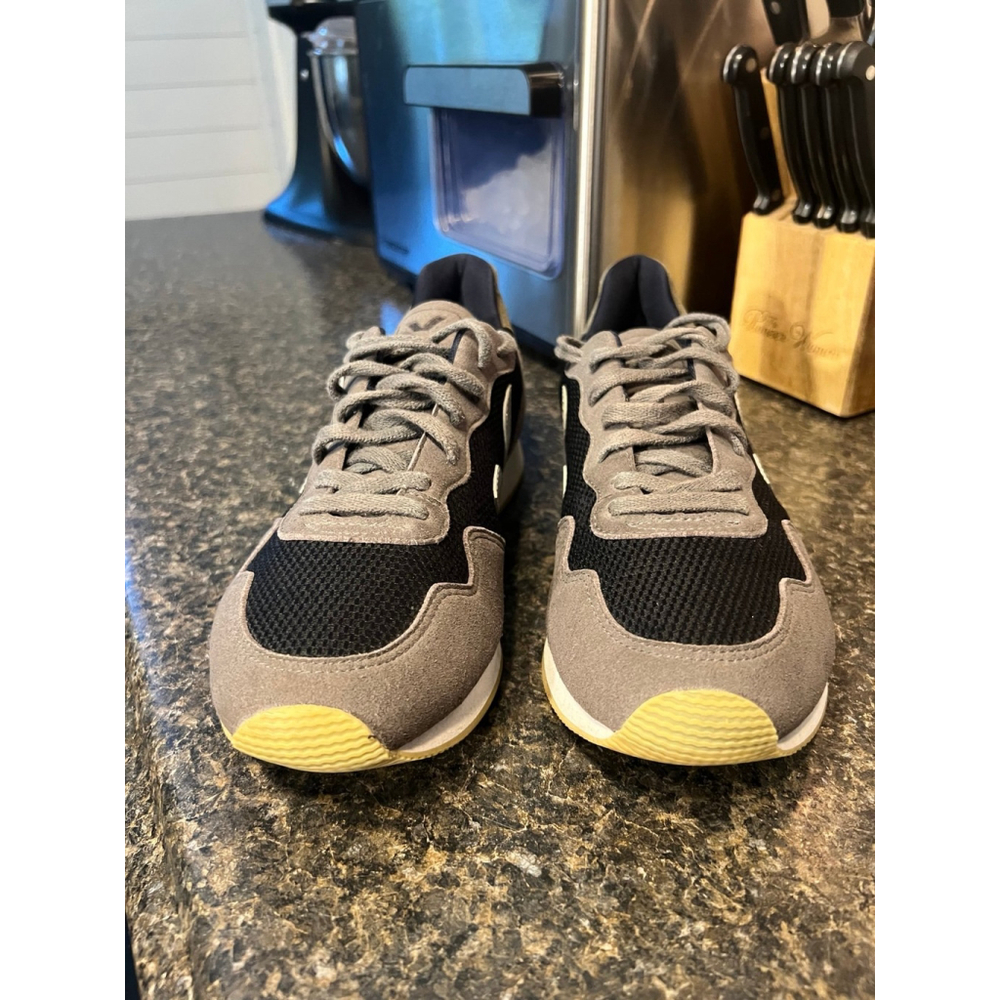 Veja Men's Athletic Sneakers in Black, Gray & Gum - Picture 9 of 12